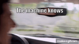 Michael Scott from The Office driving a car straight into a lake because the satnav told him to.
